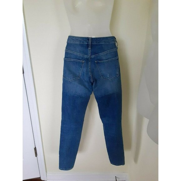 Universal Thread Women‎ Distressed Jeans SZ 00 24R Light Wash High Rise Skinny - Picture 2 of 11